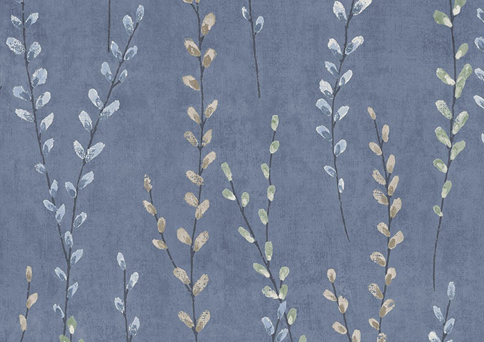 Willow Field, Indigo - Twist&Fit Roman Blind - Image 7